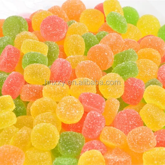 custom made jar packing mini button shape super sour gummy candy