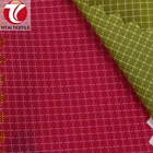 water resistant water repellent 210d two tone 0.2cm ripstop nylon fabric with pu coated
