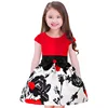 or10875h Hot selling children printed dress low price girls fancy dresses