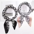 Square Scarf Hair Tie Band For Business Party Women Elegant big Vintage Skinny Retro Head Neck Silk Satin Scarf
