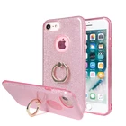 OEM Customized Ring Holder Mobile Phone Case for iPhone 8 Case with Shockproof TPU Edge,for iPhone 8 Cover Case
