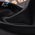 100% polyester islamic muslim satin fabric for abaya formal black korea