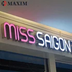 Custom front lit signage acrylic led luminous alphabet letter signage