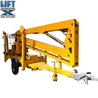 Hydraulic towable pickup truck boom lift working platform