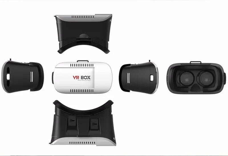 VR BOX II 2.0 3D Glasses Helmet VR Glasses Virtual Reality Headmount + Bluetooth Controller+Wired Selfie Stick+Fish Eye Lens