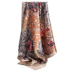 Elegance cheap silk satin feel square hijab scarf tudung vietnam india viscose scarf