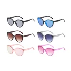 Smoke and RV Blue Black frame Simple lines Plastic Trend Sunglasses sun glasses womens sunglasses trendy
