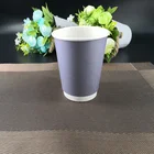 12oz hot drink corrugated paper disposable coffee cup with lid