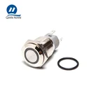QN16-F1 IP67 ring green 16mm 36V 5pin NONC resettable push button switch