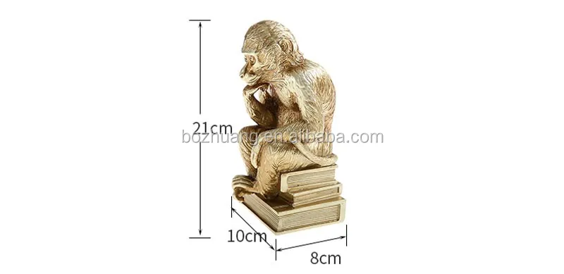 2019 new design resin ornament with monkey style