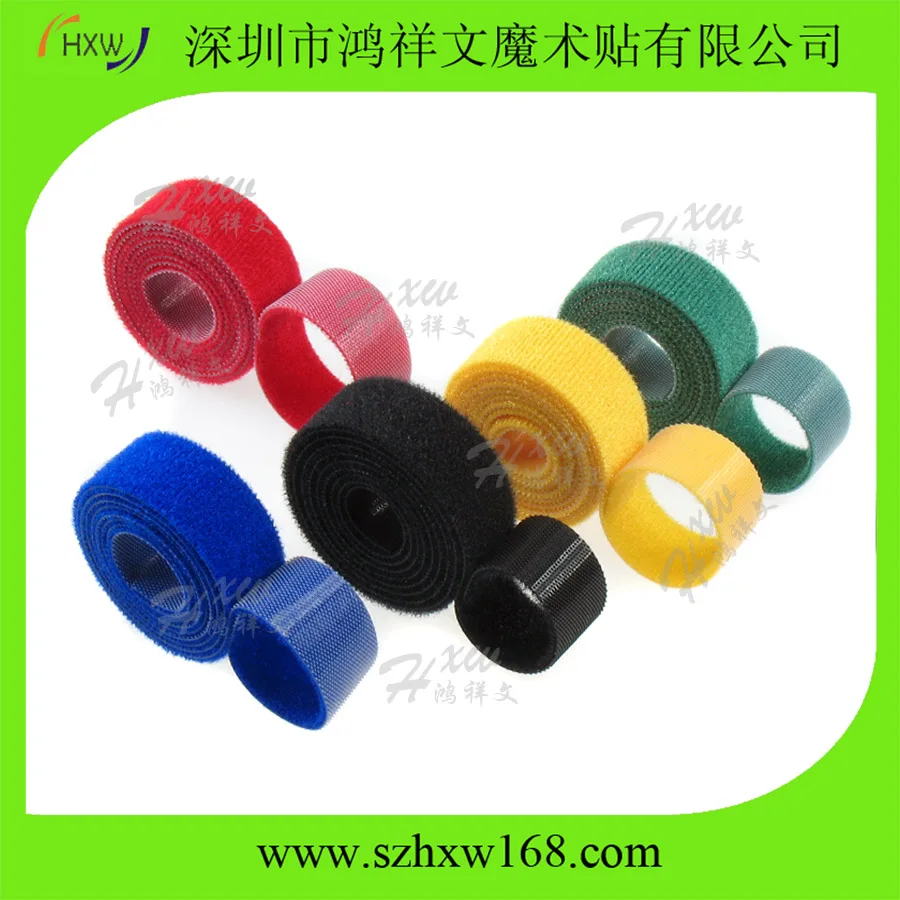 self-gripping micro Cable Ties Roll double-side hook and loop tape