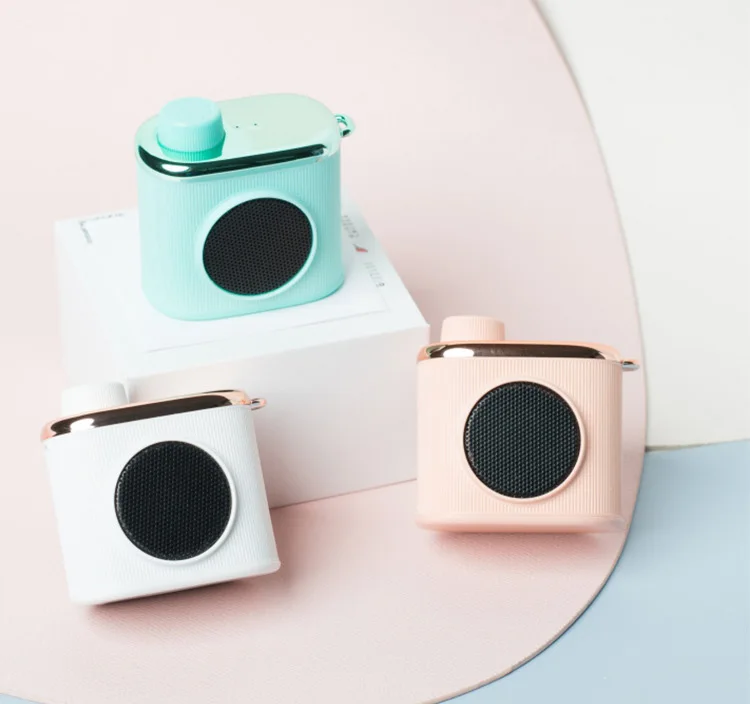 Creative retro camera mini speaker outdoor portable mobile phone wireless blue the tooth speaker - ANKUX.COM