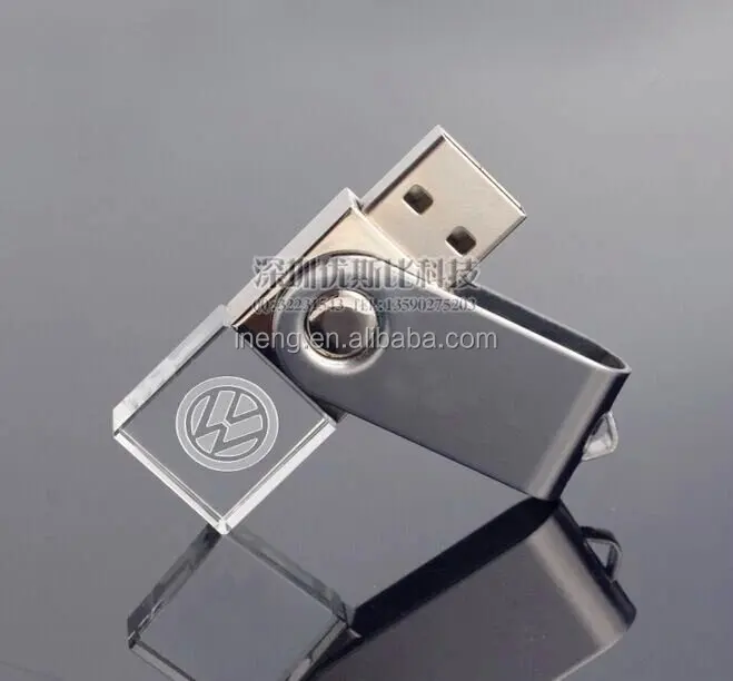 1gb colorful crystal metal usb flash drive gift