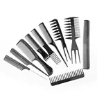 10pcs Hot Sale Private Label Plastic Hair Comb