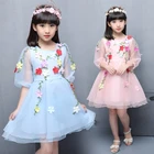 PGCC 5046 Children Dance Costume Flower Babysbreath Girls Princess Party Dresses