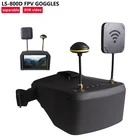 LS-800D FPV Goggles 5.8G 40CH 5 Inch 854*480 Video Headset HD DVR Diversity With 2000mAh Battery For RC Model