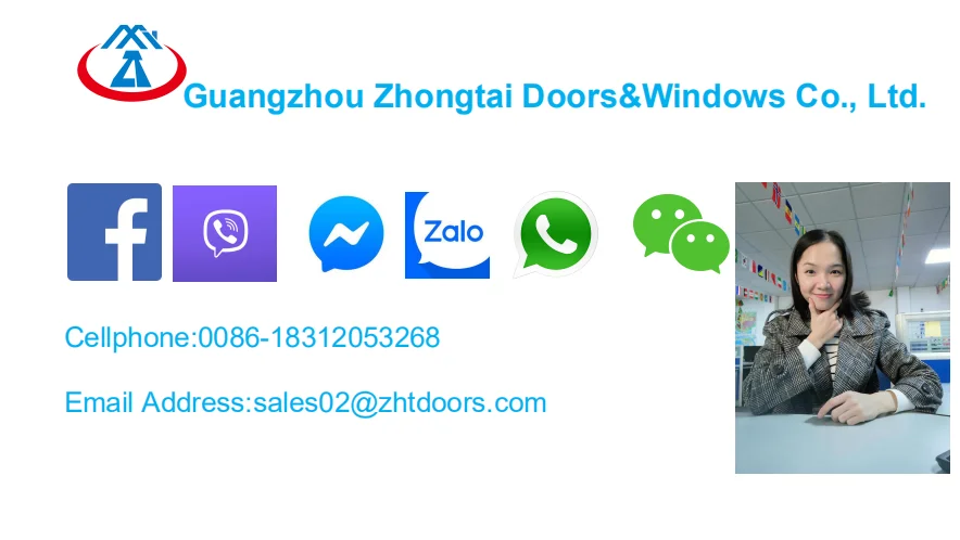 product-Zhongtai-Back Powder Coating Single Double Glass Aluminum Profile Sliding Patio Doors-img-2