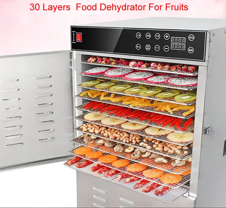 30 Trays Stainless Steel Commercial Food Dehydrator Dehydrator Beef