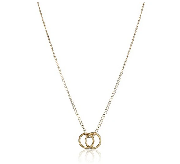 silver plated chain pendant necklace
