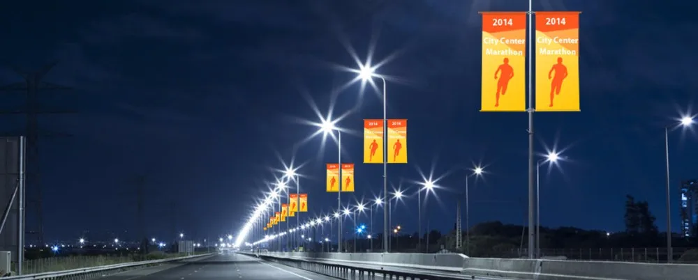 Long Life Weather Resistant waterproof hanging pole banner flags