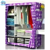 Cheap price folding portable wardrobe double color wardrobe design furniture bedroom