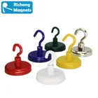 NdFeB Magnetic Hooks Risheng E-Type Hook Magnet With Red Blue Green White Yellow And Silver Colors
