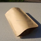 Zipper top kraftaluminum foil pouch/Foil lined kraft paper packaging bags with tear notch and hanger hole