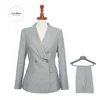 shawl collar women office uniform style women office suit for hotel receptionist uniform