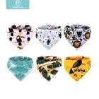 Amazon hot selling baby burp cloths bandana baby bibs 6 pack Manufacturer Wholesale