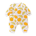 Perfect gift long sleeve baby clothes bodysuit with buttons