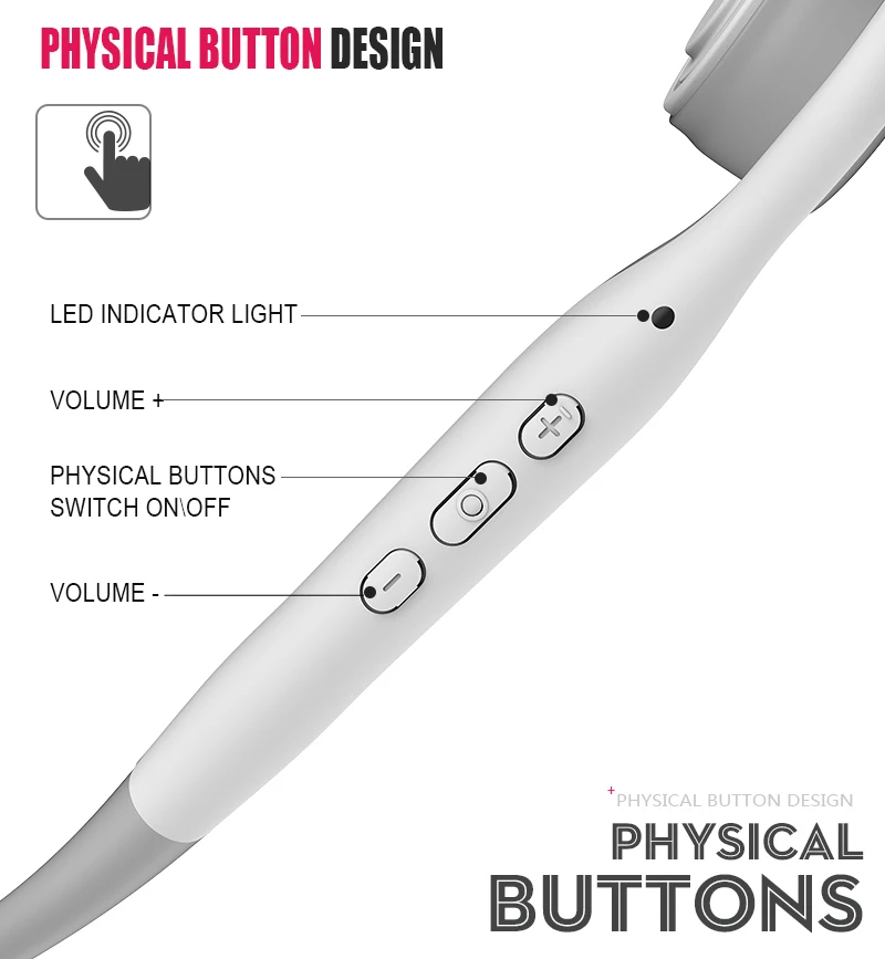 New 2019 Stereo Bone Conduction Bluetooth Headset Bluetooth 5.0 Wireless Sports Earphone - ANKUX.COM