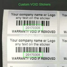 Hot Selling VOID Tamper Evident Warranty Label Security Tape Silver Seal Sticker