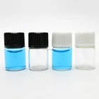 Mini 2ml clear glass perfume vial with plastic cap for promotion test