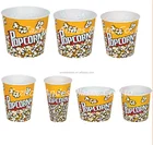 Reusable 4L popcorn plastic bucket container