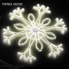 TOPREX DECOR new product Christmas decoration light warm white led snowflake