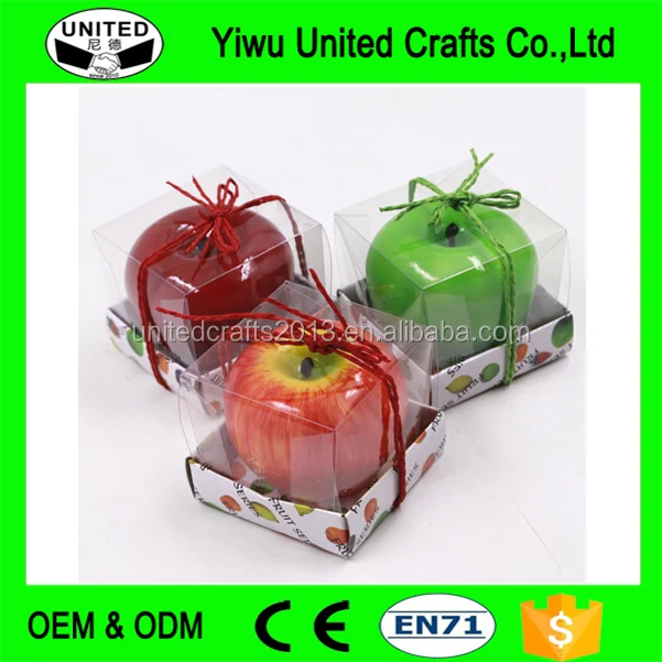 gifts & crafts  candles  paraffin wax christmas apple shaped