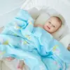 Can be Customized-110X120cm Muslin Blanket Made of 70% Bamboo 30% Cotton Fabric Muslin Swaddle Blanket Organic Baby Bath Towel