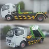 5-8m3 garbage container hook lift and hydraulic roll off garbage truck