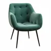 European Style Metal Legs Fabric Armchair,Accent Chairs for living room,Leisure Chair Sofa With Arms