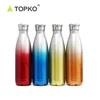 TOPKO high quality 500ml 750ml drinking bottle stainless steel water bottle