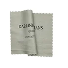 Cheap customized silk screen printing microfiber cell phone wiping cleaning cloth with saw edge