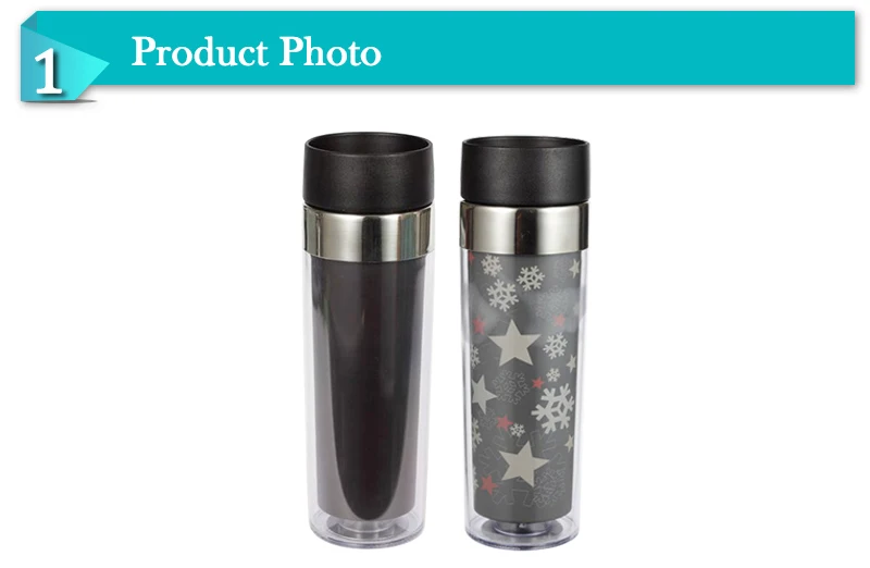 double wall plastic coffee mugs with straw