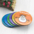 Round cartoon design promotional epoxy fridge magnet