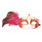 Feather Venetian Face Masks for Party Decoration