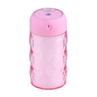 USB cool Crystal bottle mini humidifier diffuser bottle air humidifier with usb fan and warm white led lamp
