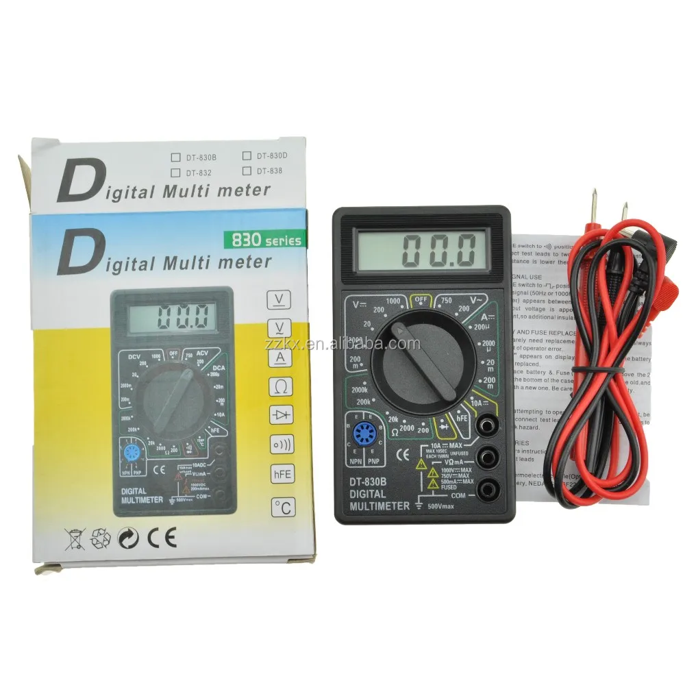 Lcd Multimeter Dt B Small Size Portable Digital Multitester Voltmeter