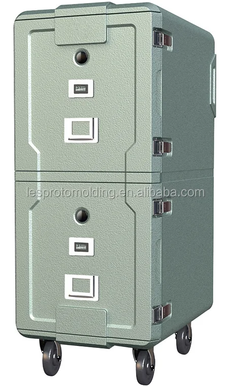 300L Insulated End-Loading Dual Capacity Food Pan Carrier With Dolly