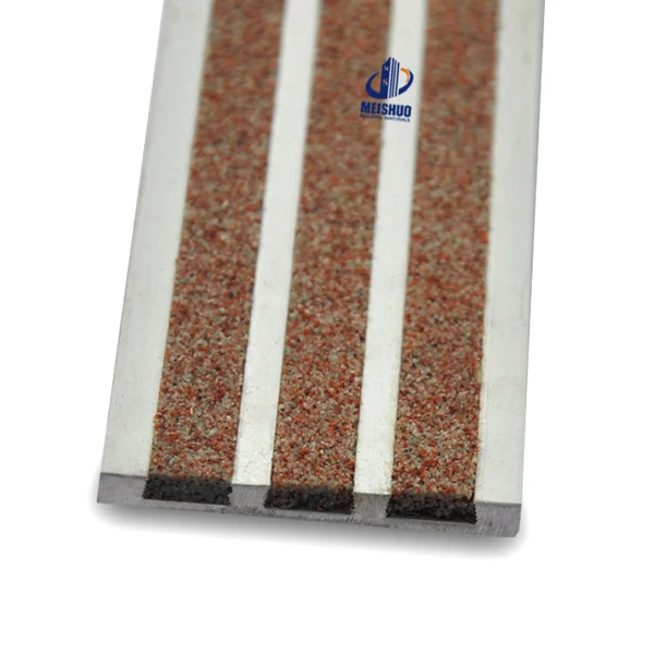 Building Material Abrasive Surface Anti Creep Stair Nosing Strips For