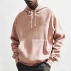 cheap oem men custom plain fleece pink Hoodie Sweatshirt