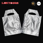 Clear Single and Double Milk Tea Coffee KFC Disposable plastic Take-out bag with strong handle sack